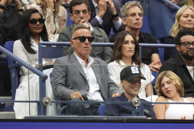 Pink, seduta davanti a Bruce Springsteen