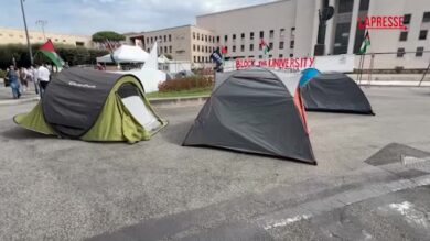 Gaza, tendopoli per la Flotilla alla Sapienza: "Bloccheremo le università"