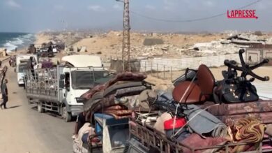 Gaza City, al via l'esodo verso il sud della Striscia