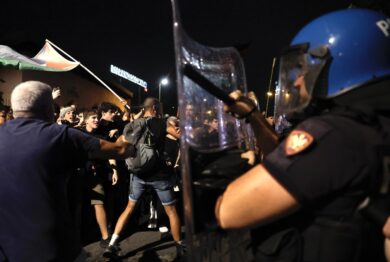 Corteo pro Gaza a Roma, tensioni con la polizia