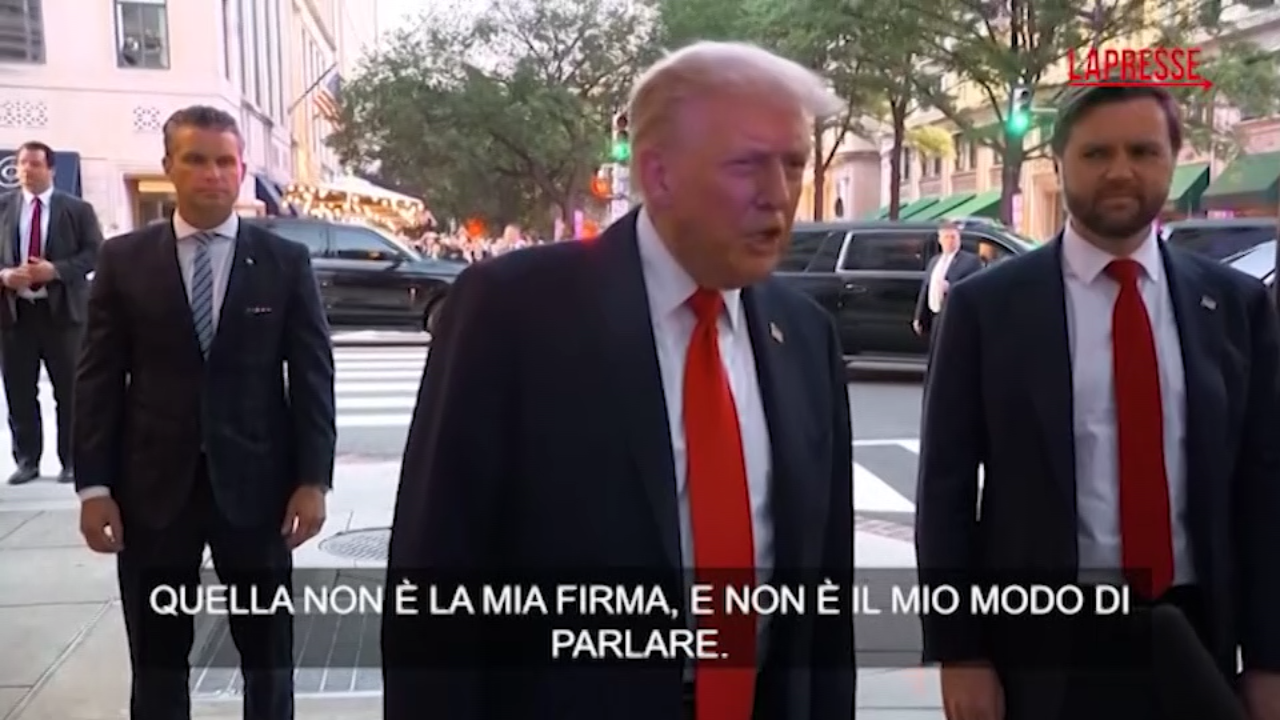 usa trump ribadisce firma su biglietto d auguri per epstein non 232 la mia