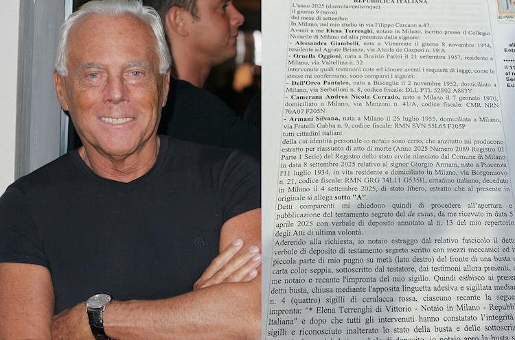 giorgio armani ecco il testamento entro 18 mesi l8217inizio della vendita della maison