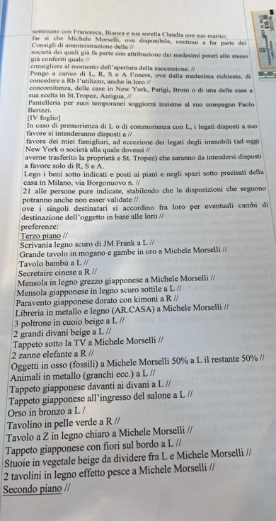 Il testamento di Giorgio Armani