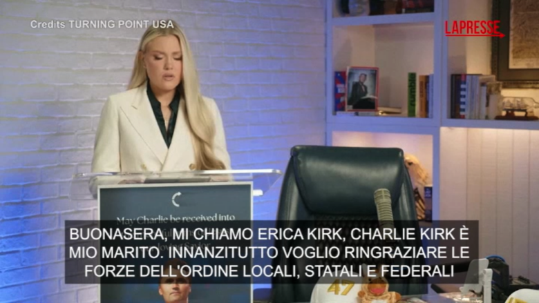 Charlie Kirk, la moglie: "Il suo movimento non morirà, non avete idea di cosa avete scatenato"