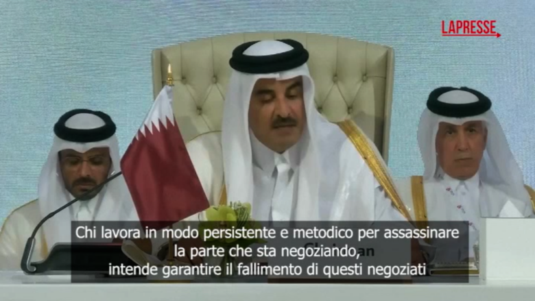 Gaza, l'emiro del Qatar al-Thani: "Israele vuole assicurarsi che la Striscia non sia più vivibile"