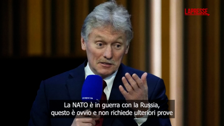 Ucraina, Peskov: "La Nato è di fatto in guerra con la Russia"