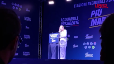 Meloni ad Ancona: "Tra gli impegni con i cittadini liberare magistratura dalle correnti"