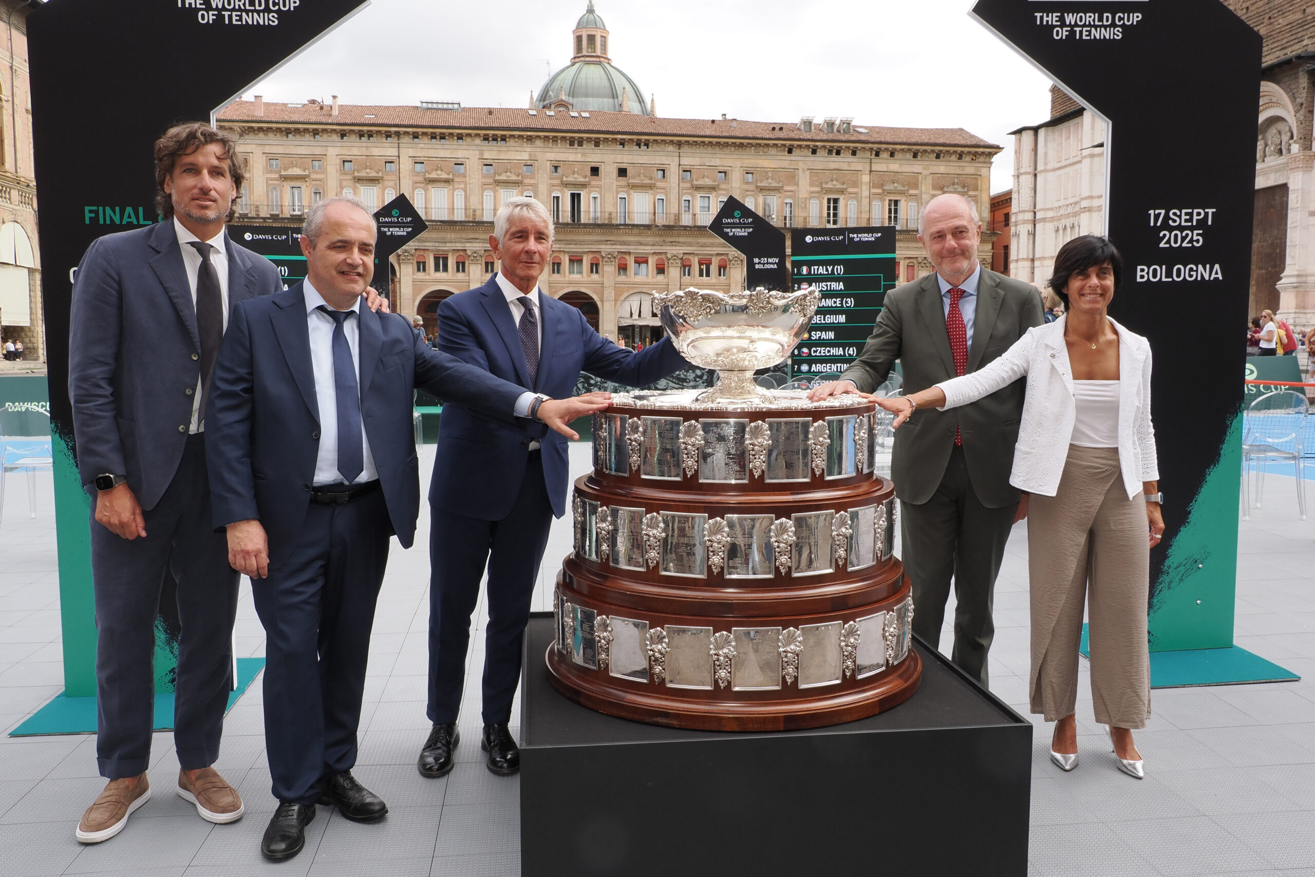 Coppa Davis 2025, Italia-Austria ai quarti: ecco il tabellone delle Finals a Bologna