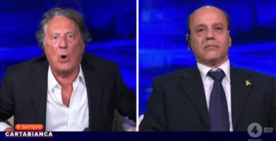 ‘È sempre Carta Bianca’, lite Enzo Iacchetti-Eyal Mizrahi: “Ti prendo a pugni stro**o”