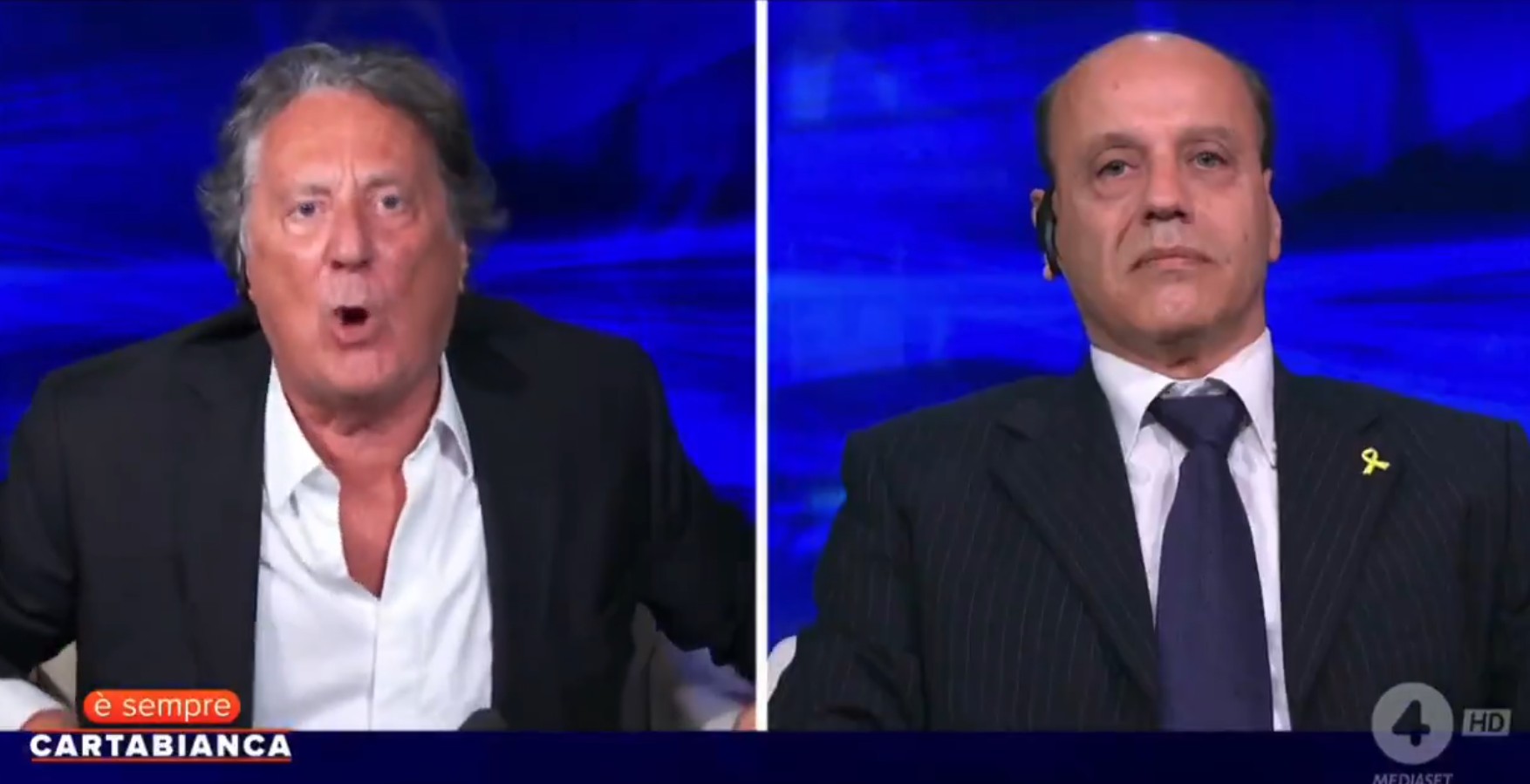 ‘È sempre Carta Bianca’, lite Enzo Iacchetti-Eyal Mizrahi: “Ti prendo a pugni stro**o” ‘È sempre Carta Bianca’, lite Enzo Iacchetti-Eyal Mizrahi: “Ti prendo a pugni stro**o”