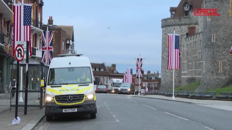 Donald Trump nel Regno Unito, massima sicurezza a Windsor