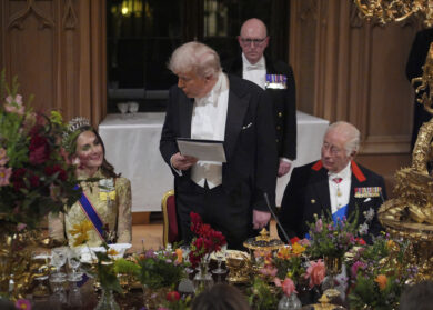 Cena di gala a Windsor per Donald Trump