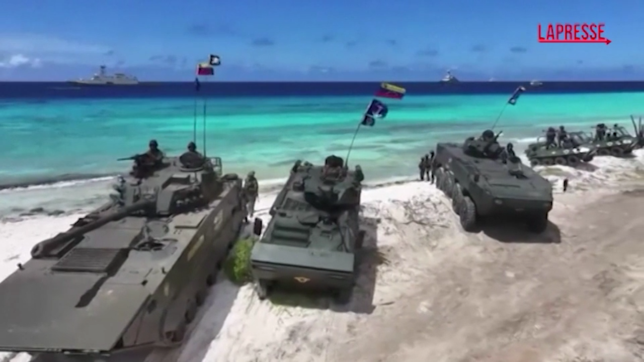 venezuela maxi esercitazione militare nell isola di la orchila