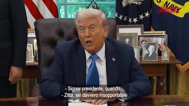 Trump zittisce una giornalista nello Studio Ovale: “Sei davvero insopportabile”