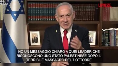 Gaza, Netanyahu: "Non verrà creato uno Stato palestinese"