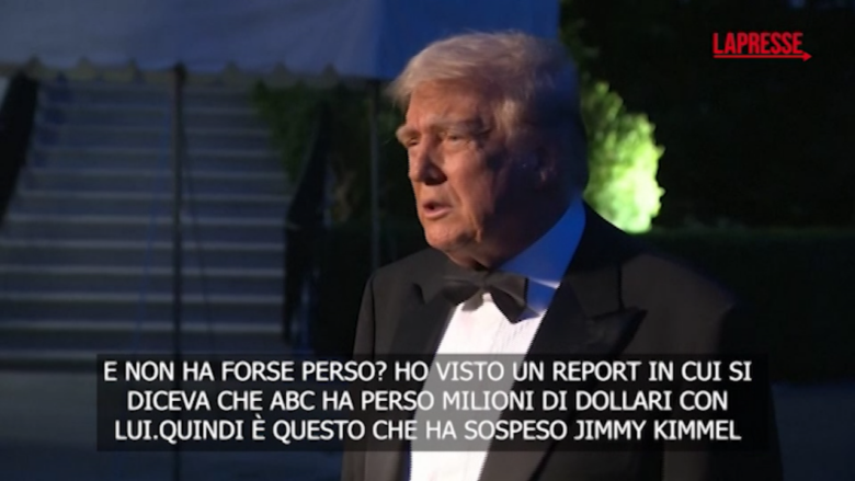 Trump attacca Kimmel: “Terribile, lo hanno sospeso per mancanza di talento”
