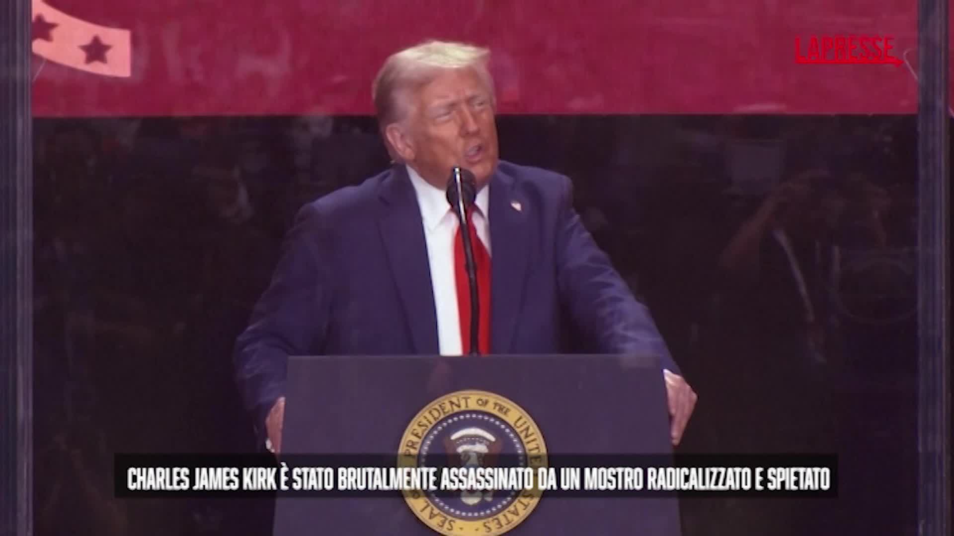 Funerali Charlie Kirk, Trump: “Un martire per la libertà” Funerali Charlie Kirk, Trump: “Un martire per la libertà”