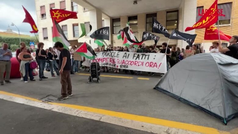Gaza, universitari La Sapienza contestano il Senato accademico