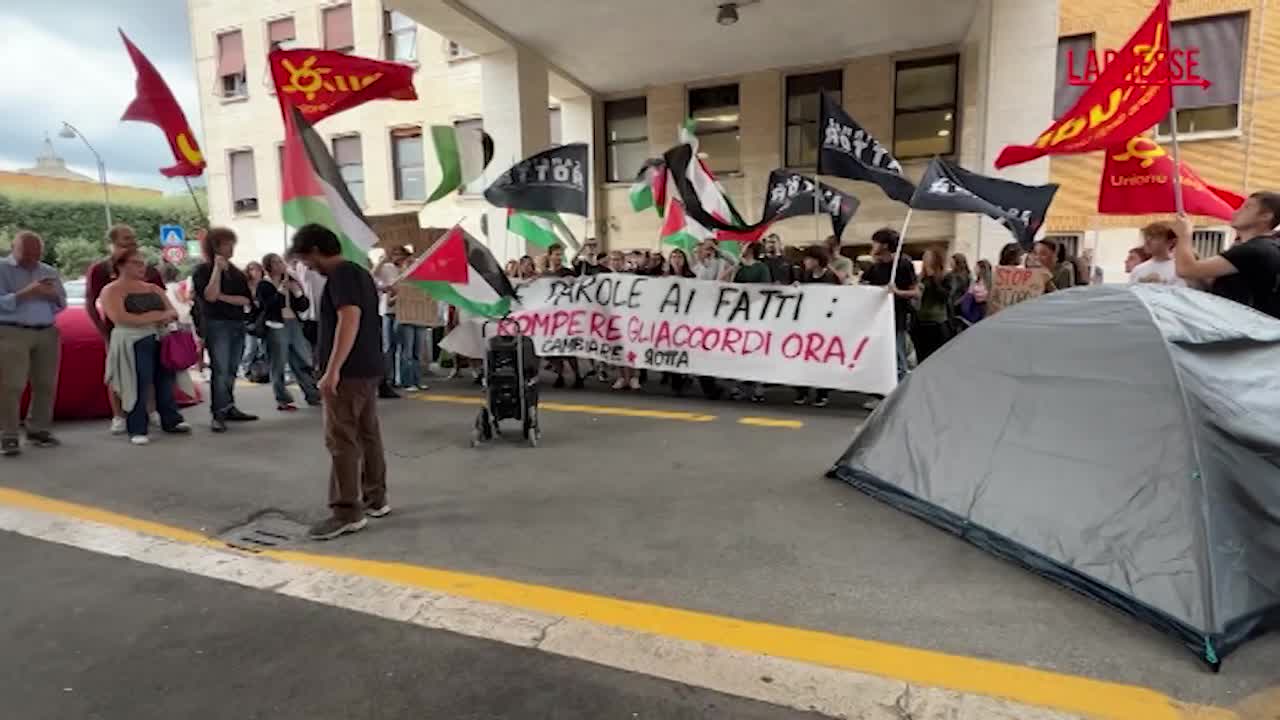 Gaza, universitari La Sapienza contestano il Senato accademico