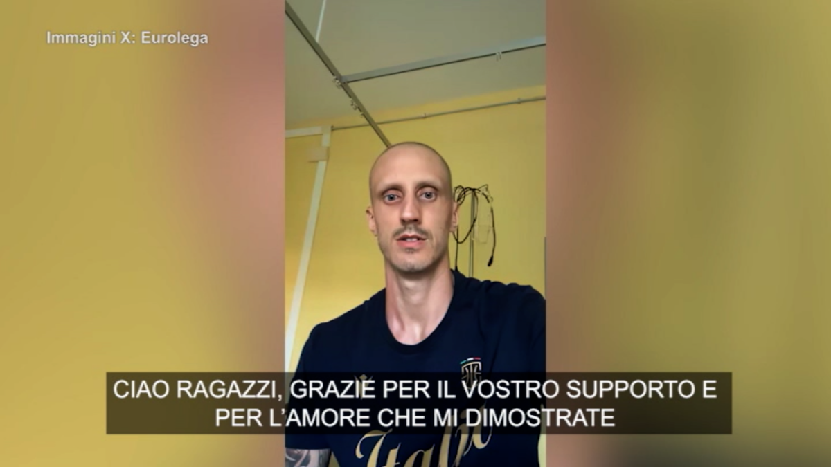 Achille Polonara, video sui social prima del trapianto: “Grazie per il vostro amore”