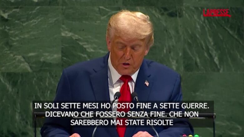 Trump all'Onu: "Messo fine a sette guerre, in appena sette mesi"