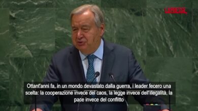 Assemblea generale Onu, Guterres: “Umanità è entrata in era di sconvolgimenti e sofferenza”