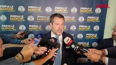 Elezioni Marche 2025,  Salvini: "Abbiamo lavorato 5 anni, marchigiani non sono cavie"