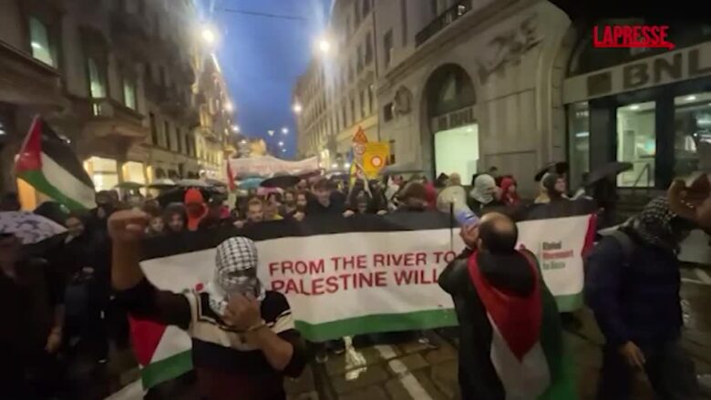 Flotilla, Milano: manifestanti partiti in corteo