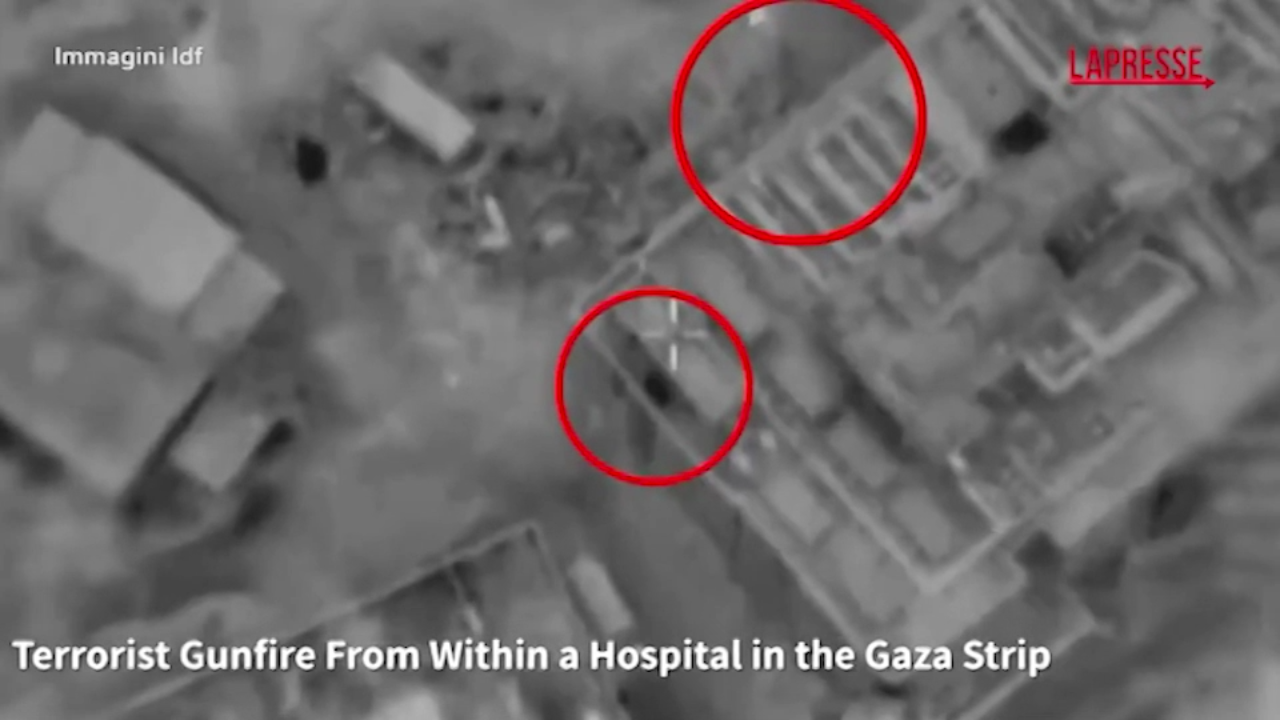Gaza City, Idf diffonde video: "Miliziani Hamas sparano da ospedale al Shifa"