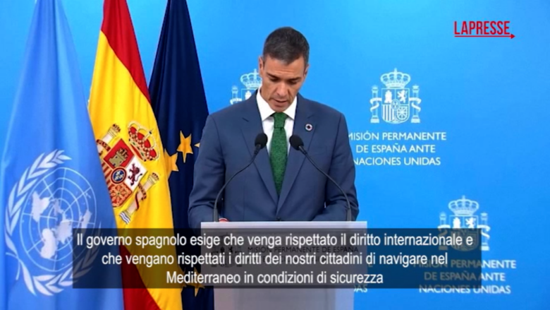 Flotilla, Sanchez: "Gli affiancheremo una nave da guerra come supporto"