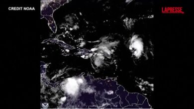 Meteo, la formazione della tempesta tropicale Humberto nell'Oceano Atlantico