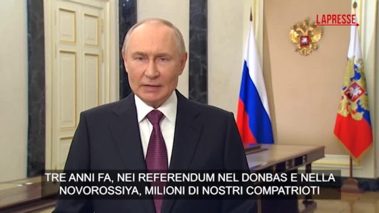 Ucraina, Putin celebra la rivendicazione sulle regioni annesse: "E' il nostro destino storico"