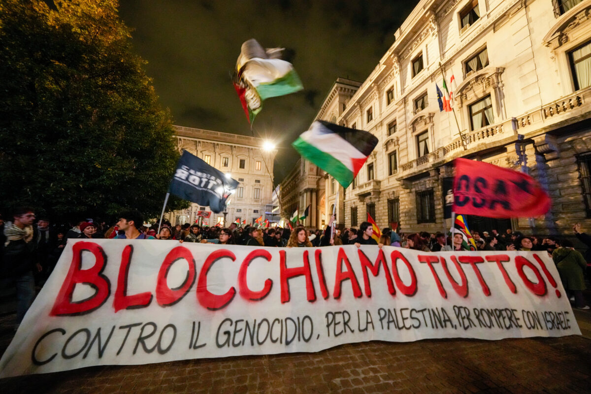 Flotilla, ieri proteste in tutta Italia: cortei e blocchi da Torino a Napoli, tensioni a Roma