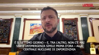Ucraina, Zelensky: "La centrale di Zaporizhzhia in emergenza da 7 giorni"
