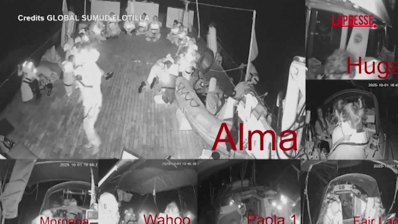 Flotilla verso Gaza, le immagini prima dell