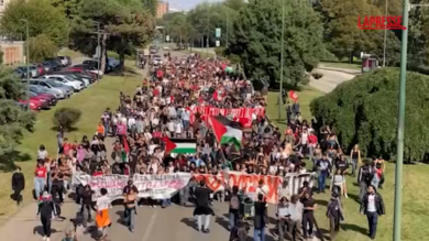 Flotilla, anche a Torino corteo a sostegno di Gaza