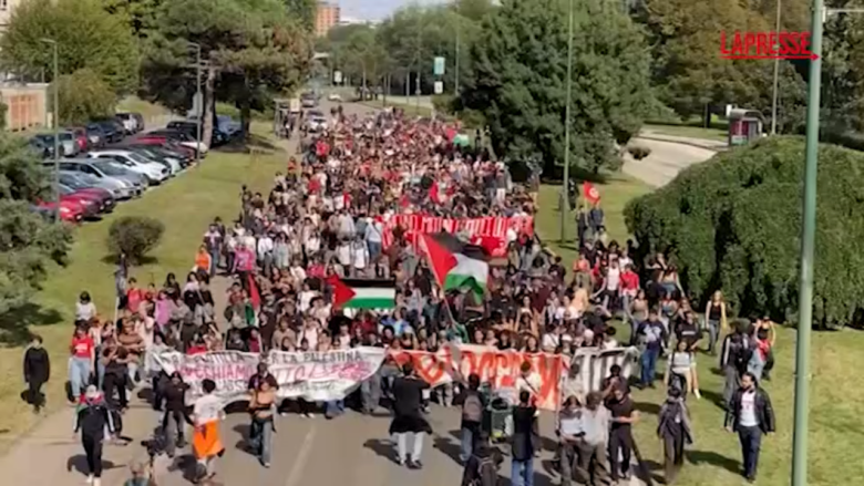 Flotilla, anche a Torino corteo a sostegno di Gaza
