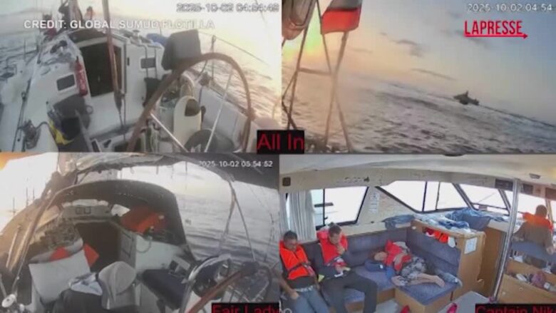 Flotilla, l'abbordaggio di una imbarcazione: le immagini