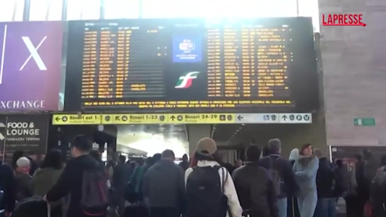 Sciopero generale 3 ottobre, ritardi e cancellazioni a Roma Termini