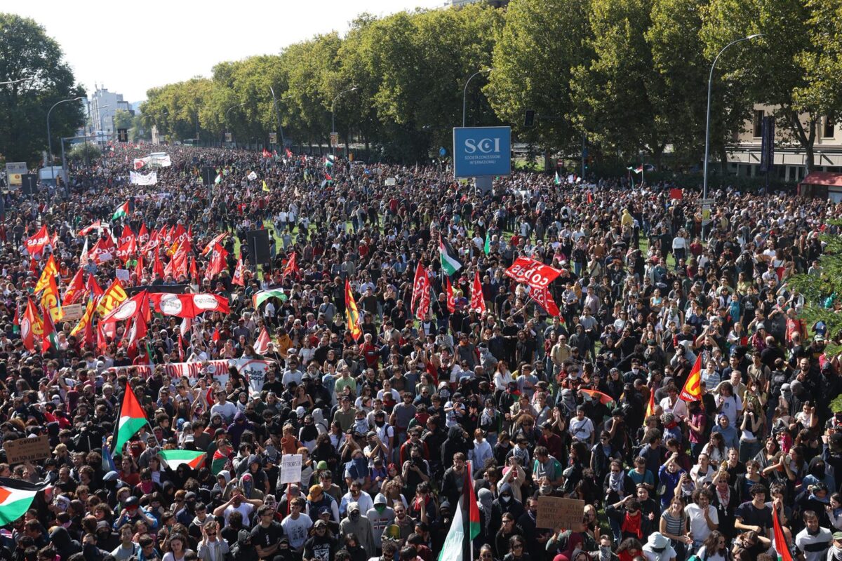 Sciopero generale 3 ottobre 2025, le foto delle proteste per Gaza e Flotilla