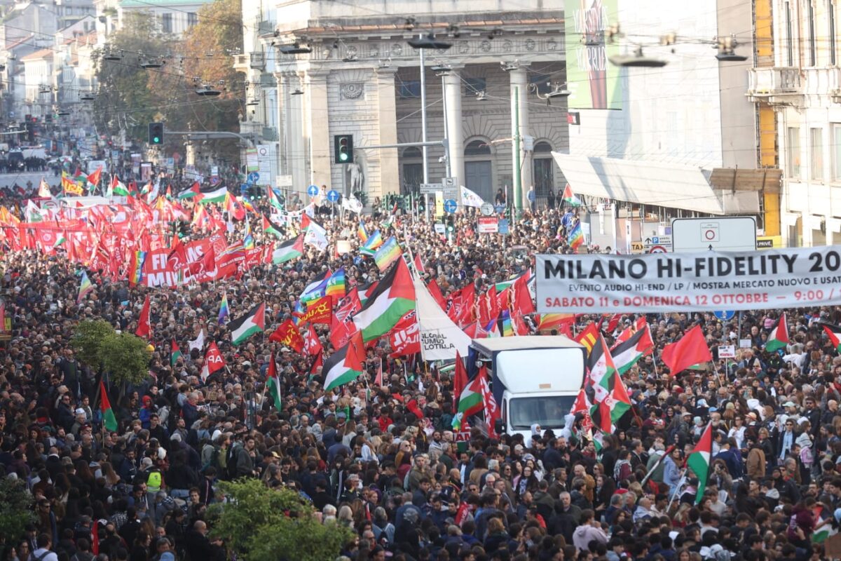 Sciopero generale 3 ottobre 2025, le foto delle proteste per Gaza e Flotilla