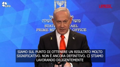 Netanyahu: "Spero annuncio rilascio tutti ostaggi in prossimi giorni"