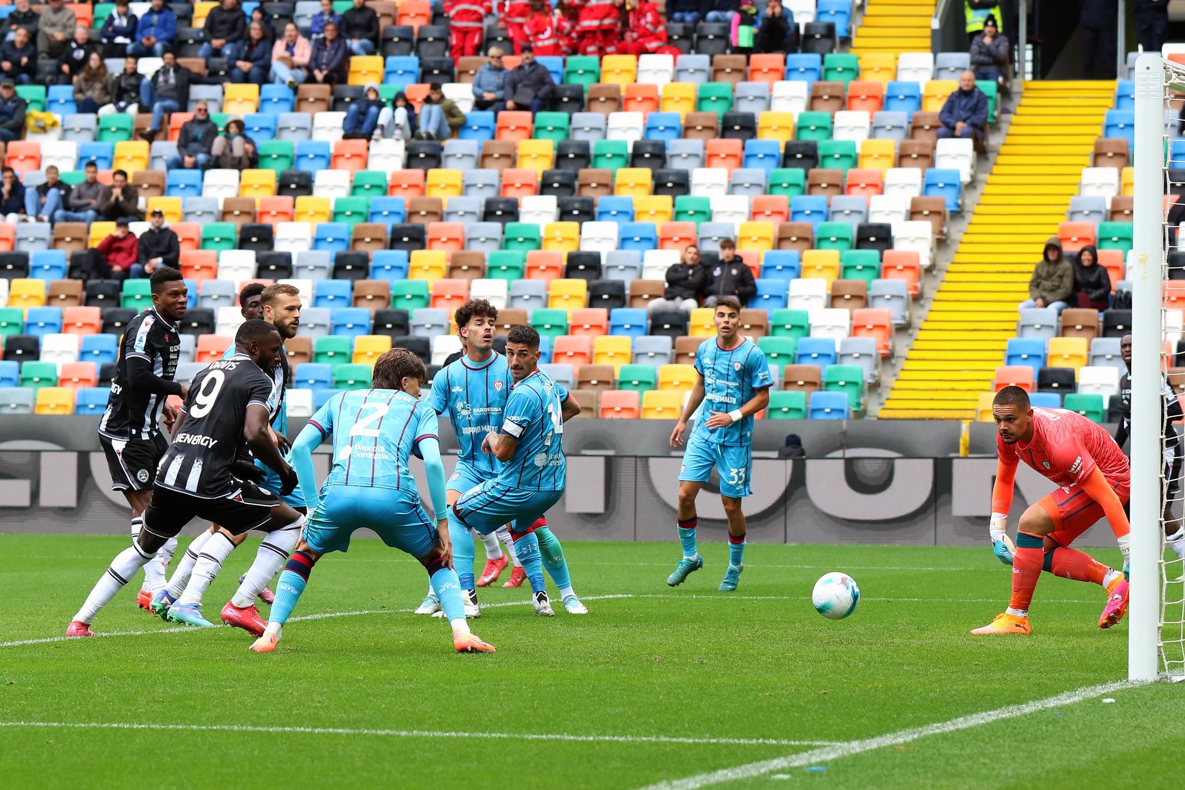 Serie A, Udinese-Cagliari 1-1: Kabasele risponde a Borrelli Serie A, Udinese-Cagliari 1-1: Kabasele risponde a Borrelli