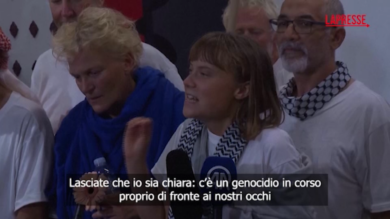 Flotilla, Greta Thunberg: "C'è un genocidio di fronte ai nostri occhi"