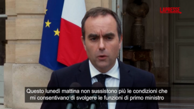 Francia, Lecornu: "Non ci sono le condizioni per governare"