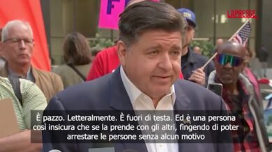 Il governatore dell’Illinois Pritzker : “Io in carcere? Trump è pazzo”