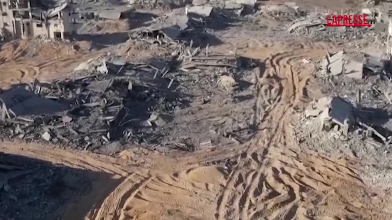Gaza, il quartiere Tal al Hawa completamente distrutto: le immagini dal drone