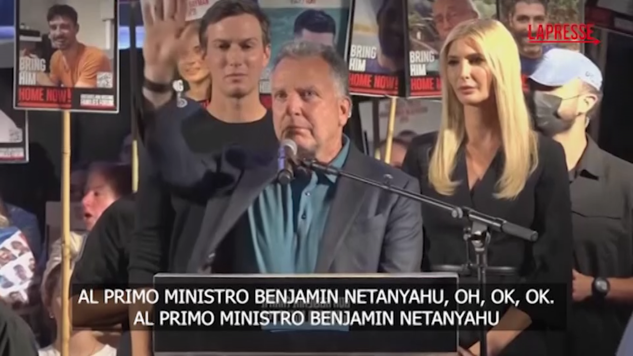 Israele, Witkoff parla a Tel Aviv: i fischi della piazza per Netanyahu