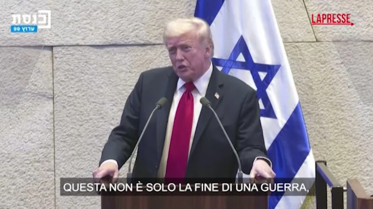gaza trump alla knesset fine del terrore e della morte inizia epoca di fede e speranza