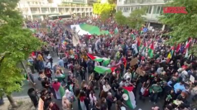 Italia-Israele, il corteo pro Pal a Udine: le immagini della protesta